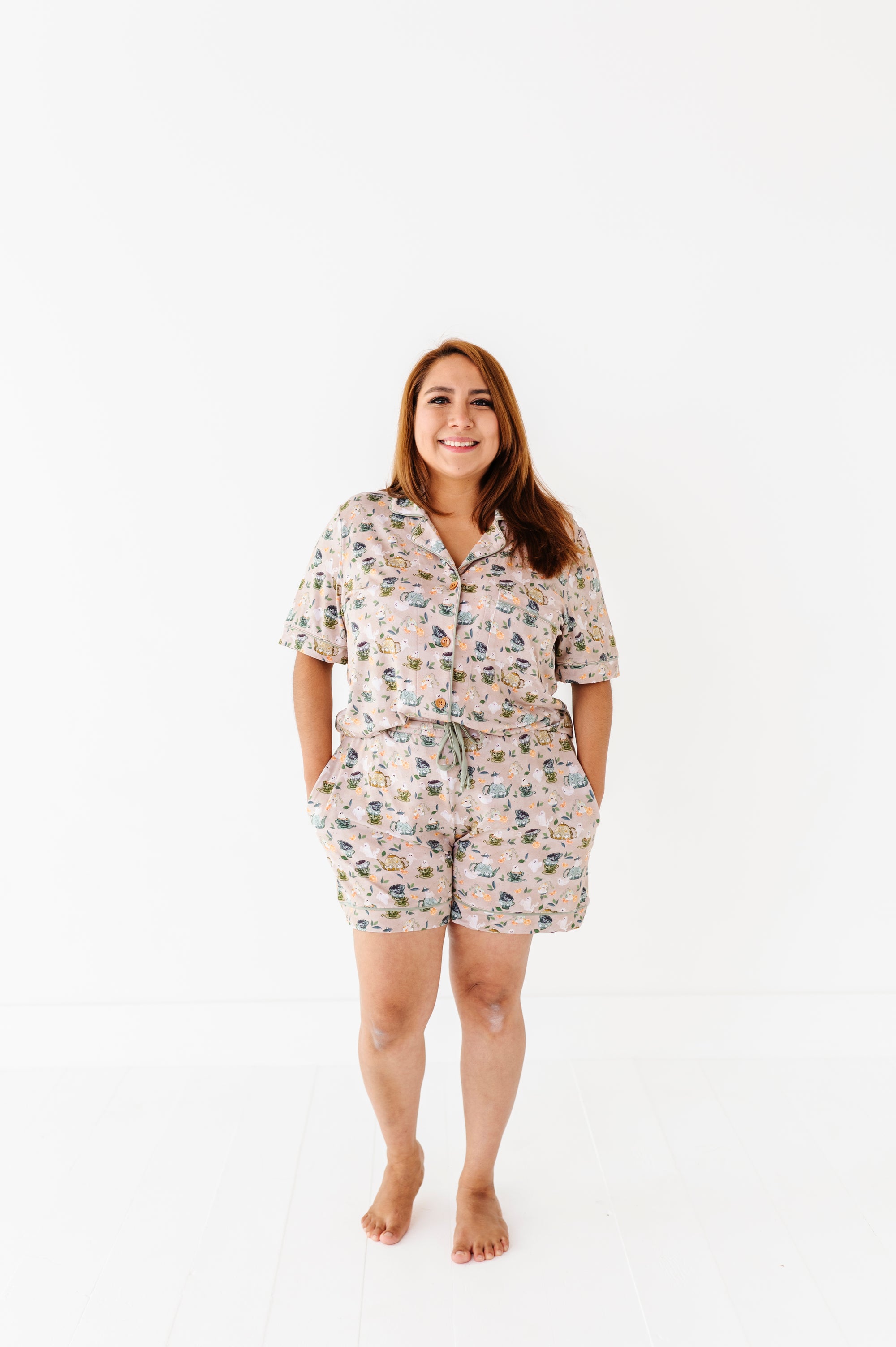 Boo Tea Relaxed Short-Sleeve PJ Set