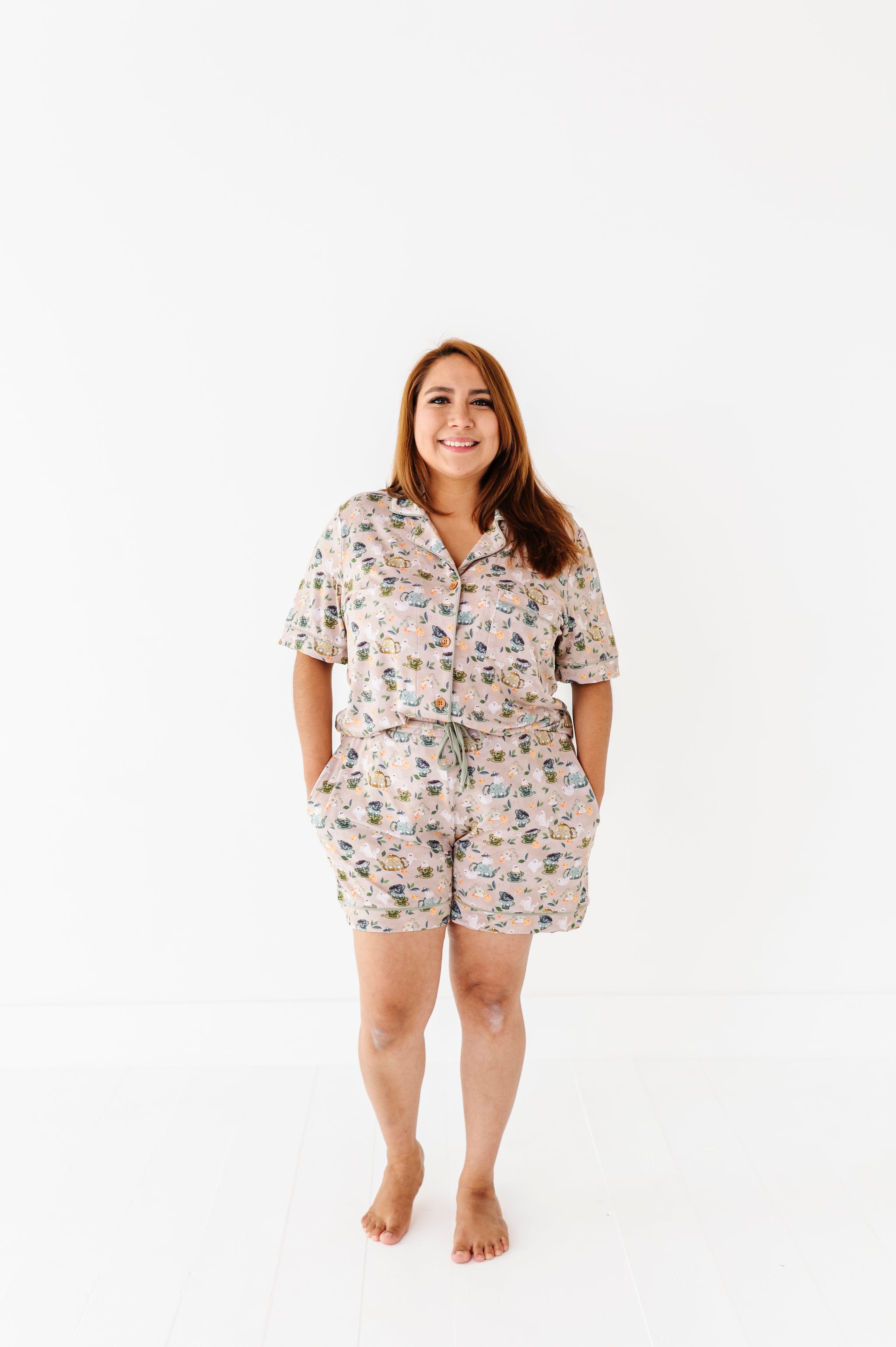 Boo Tea Relaxed Short-Sleeve PJ Set