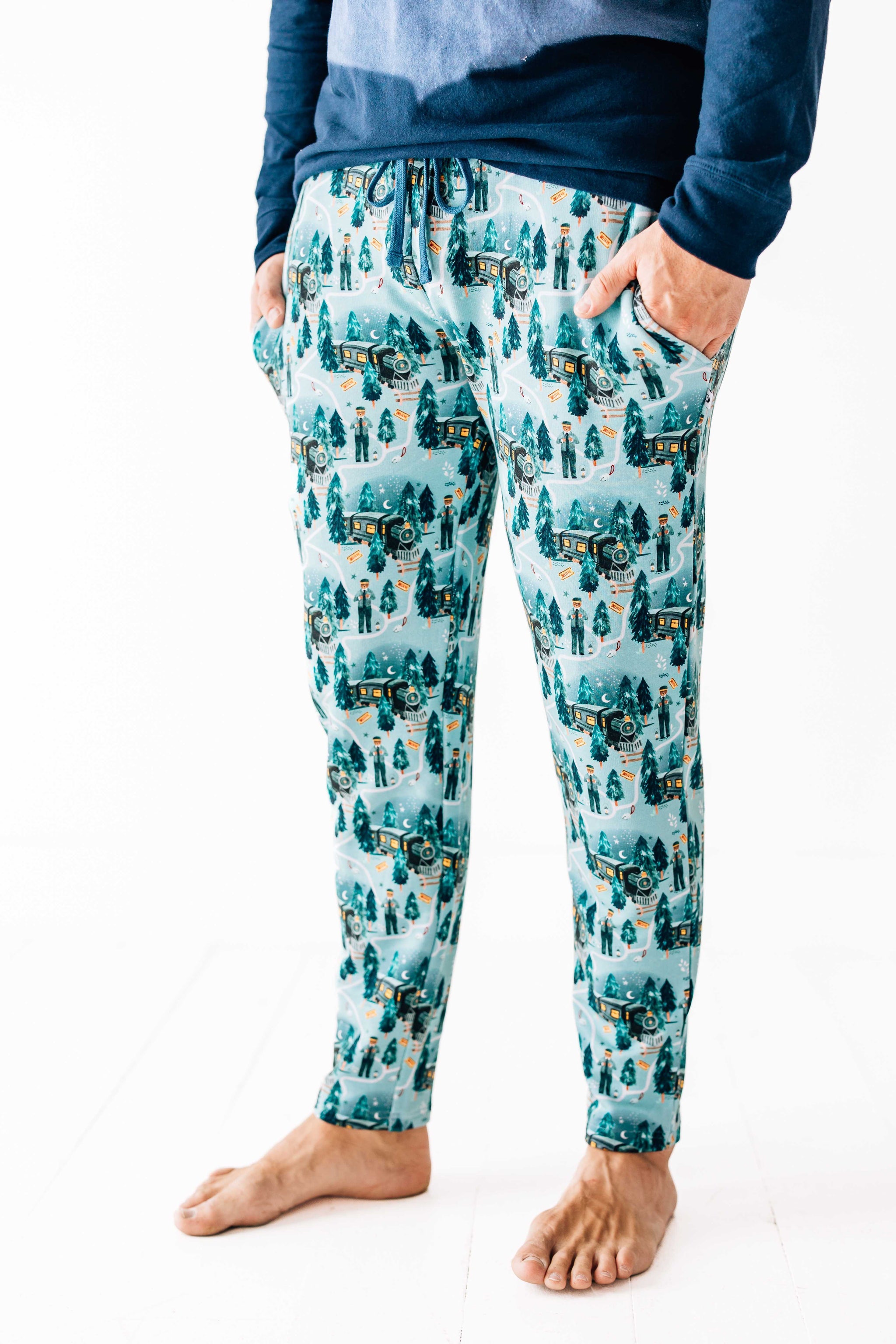 All Aboard Adult Straight Leg Pajama Pants