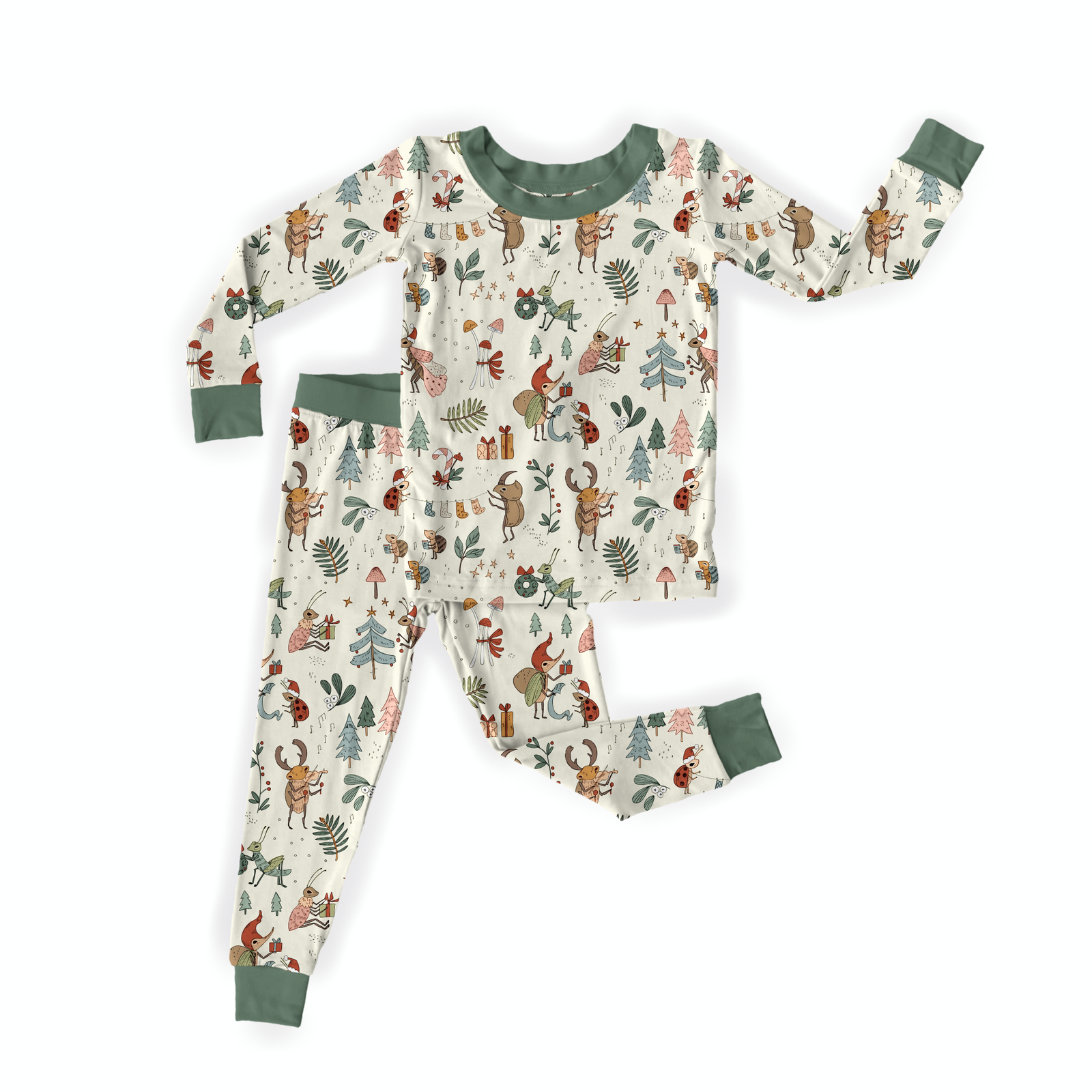 Bug Bash Christmas Two-Piece Pajama Set