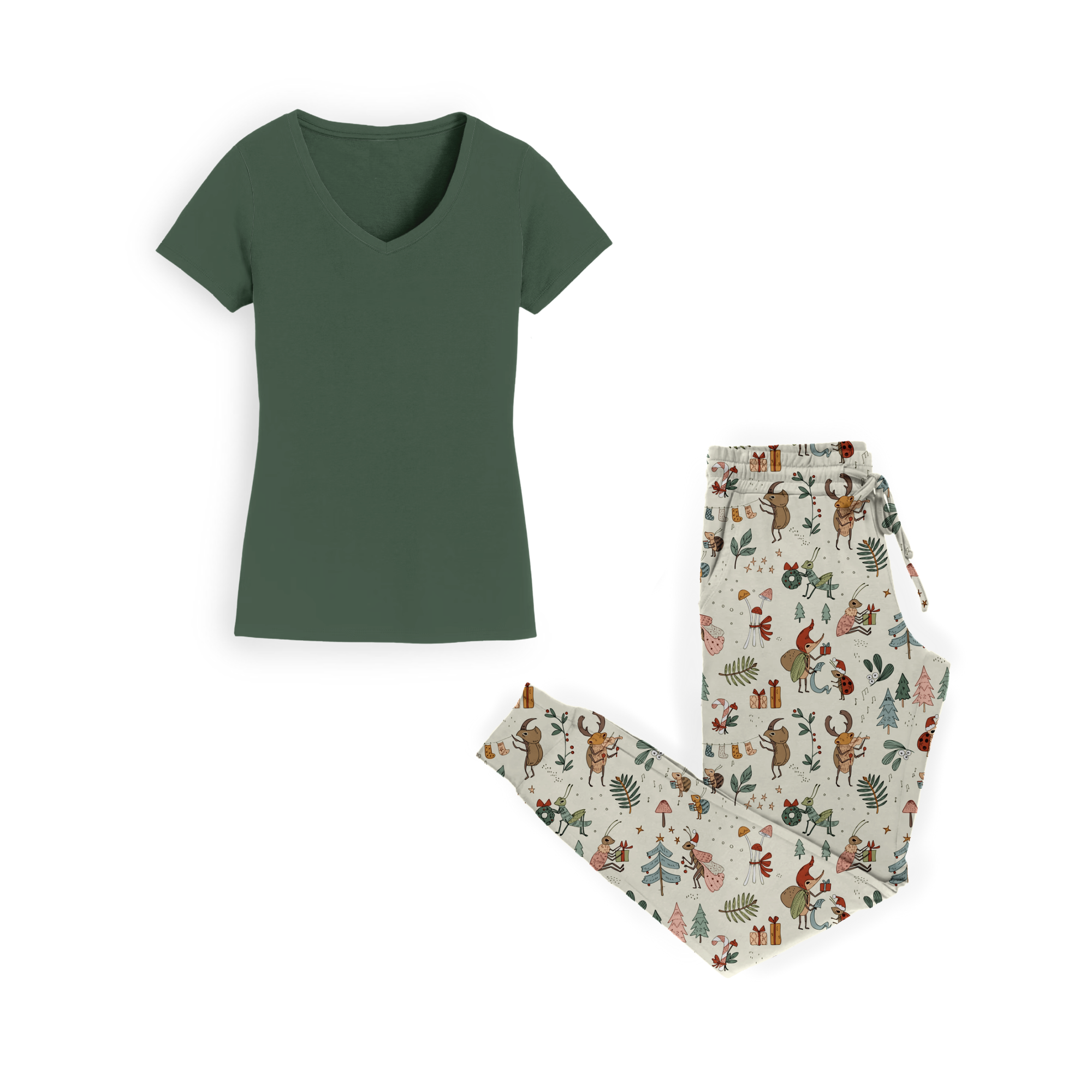 Bug Bash Christmas Women's Jogger Set