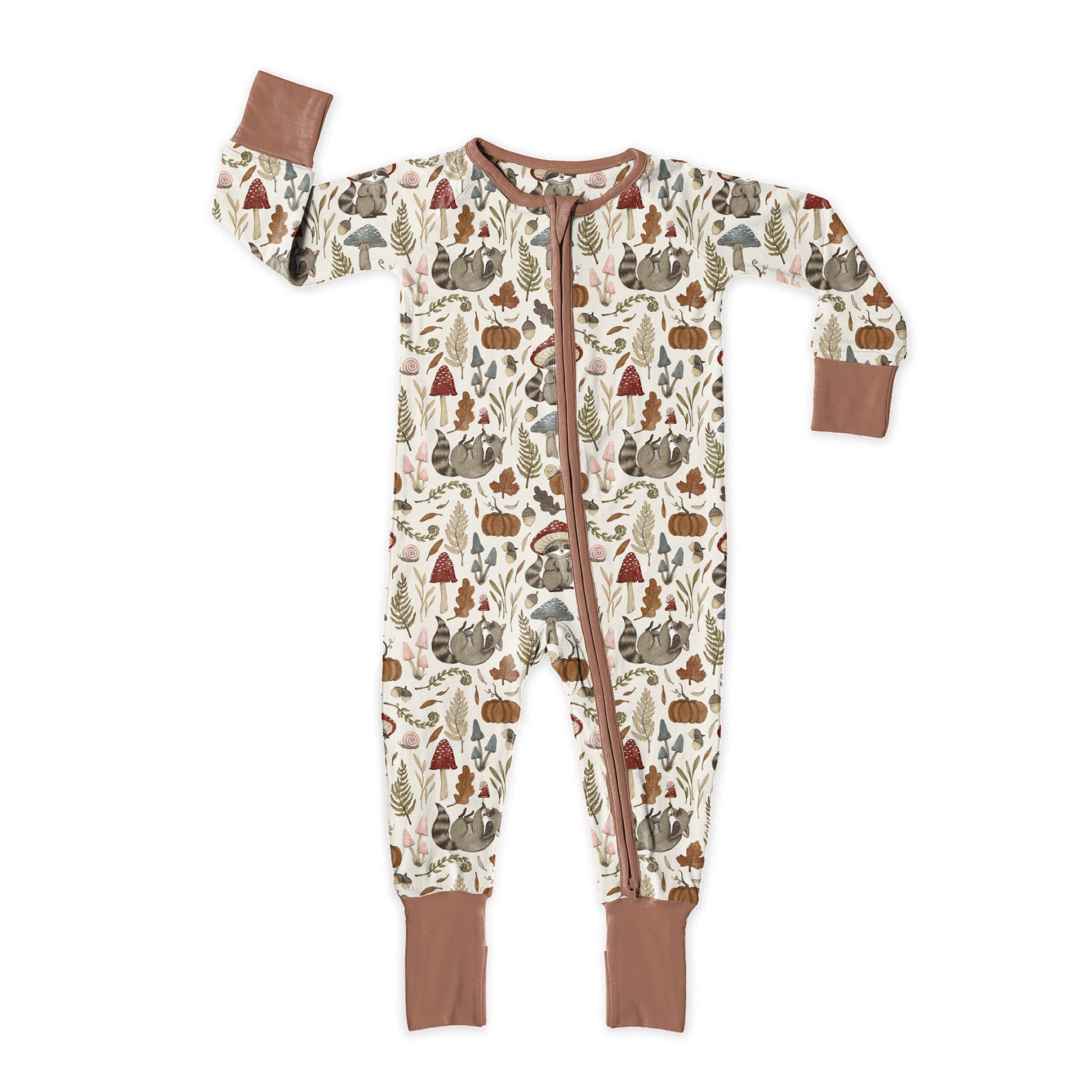 Cottagecore Critters Zip Romper