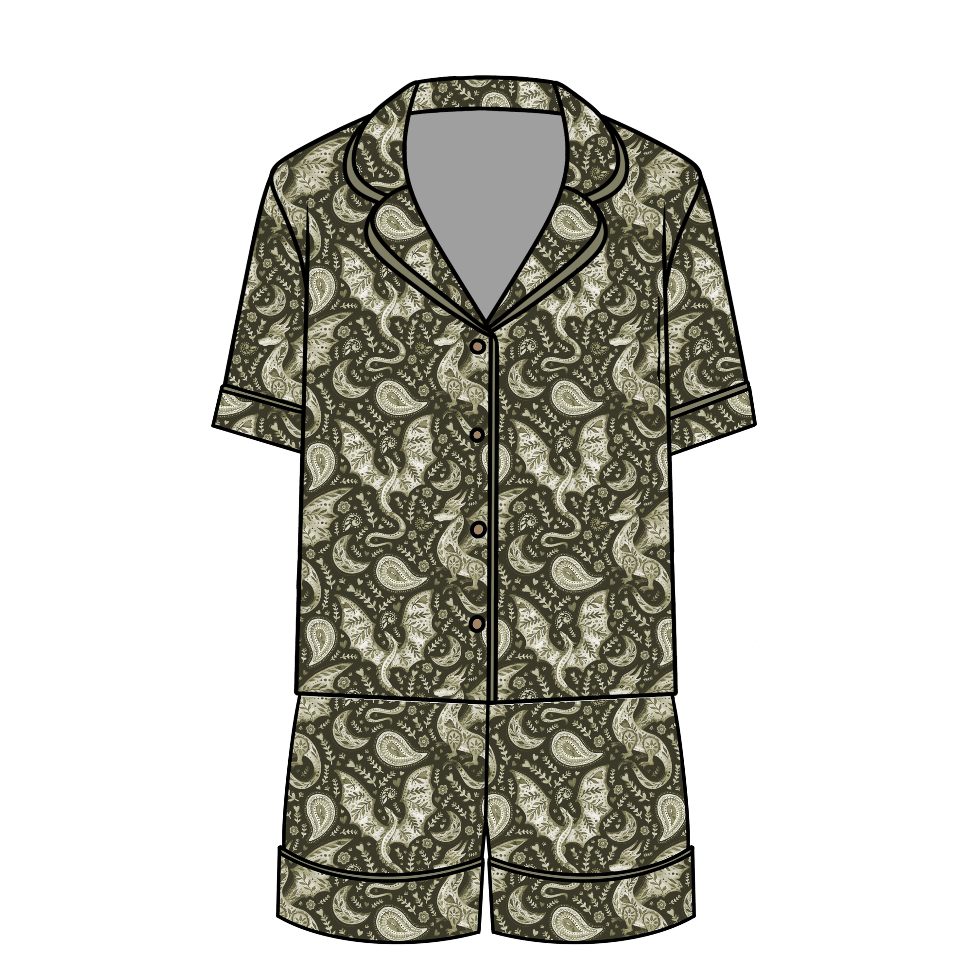 Dragon Thyme Relaxed Short-Sleeve PJ Set