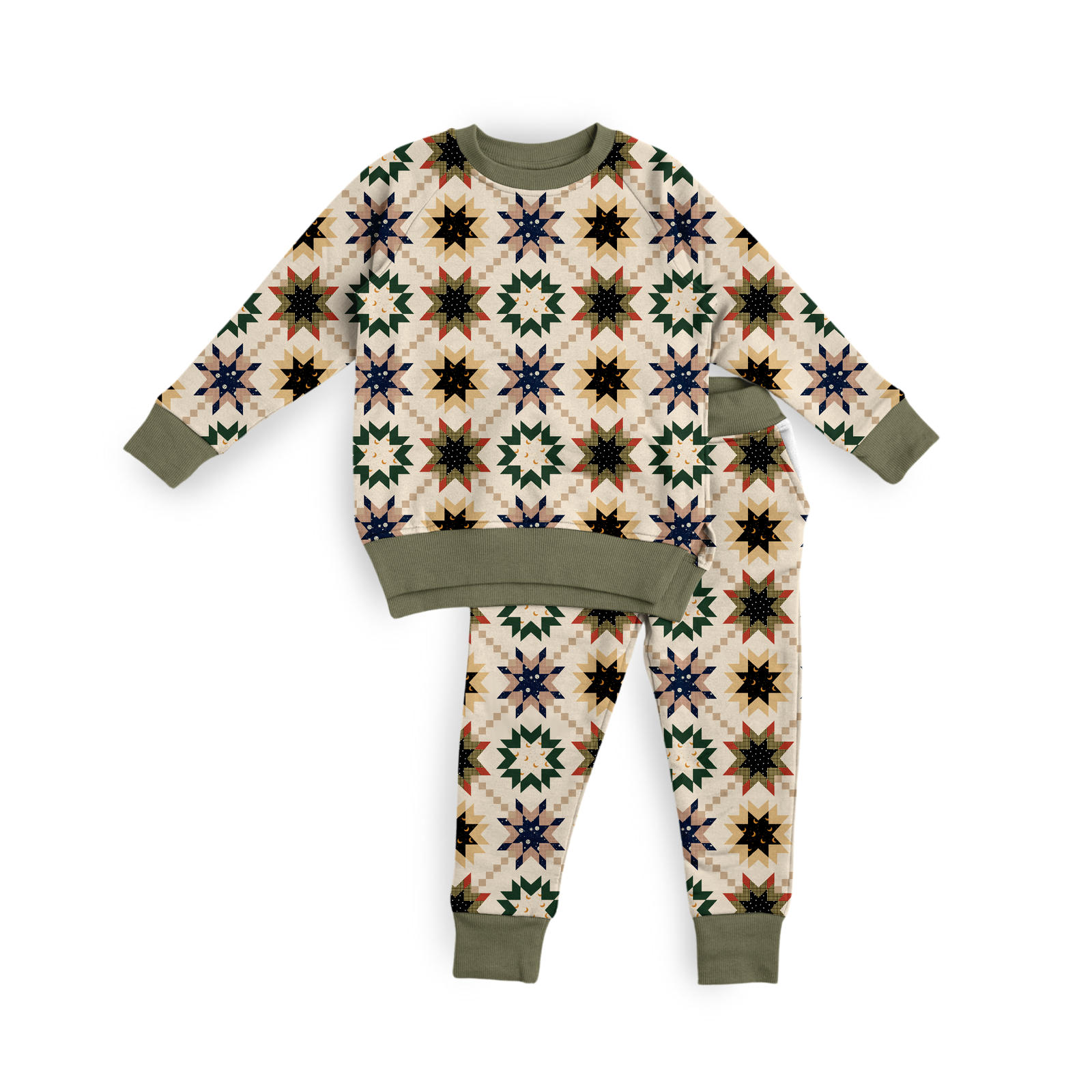 Festive Quilt Kids' Jogger Set
