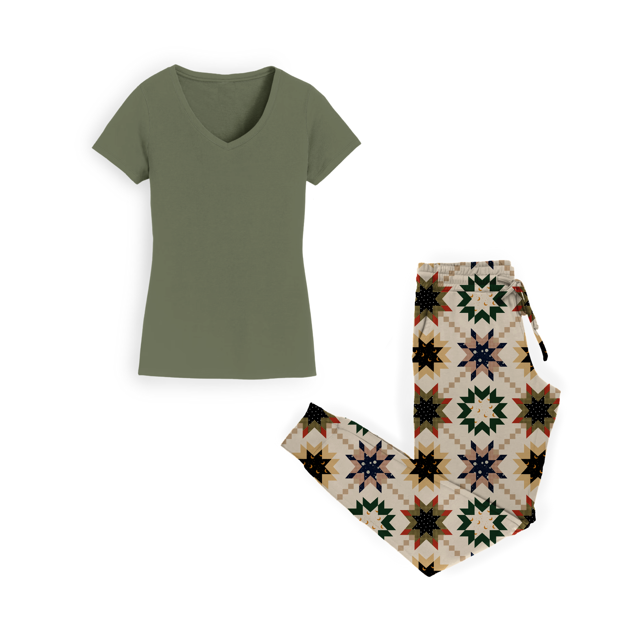 Festive Quilt Women's Jogger Set