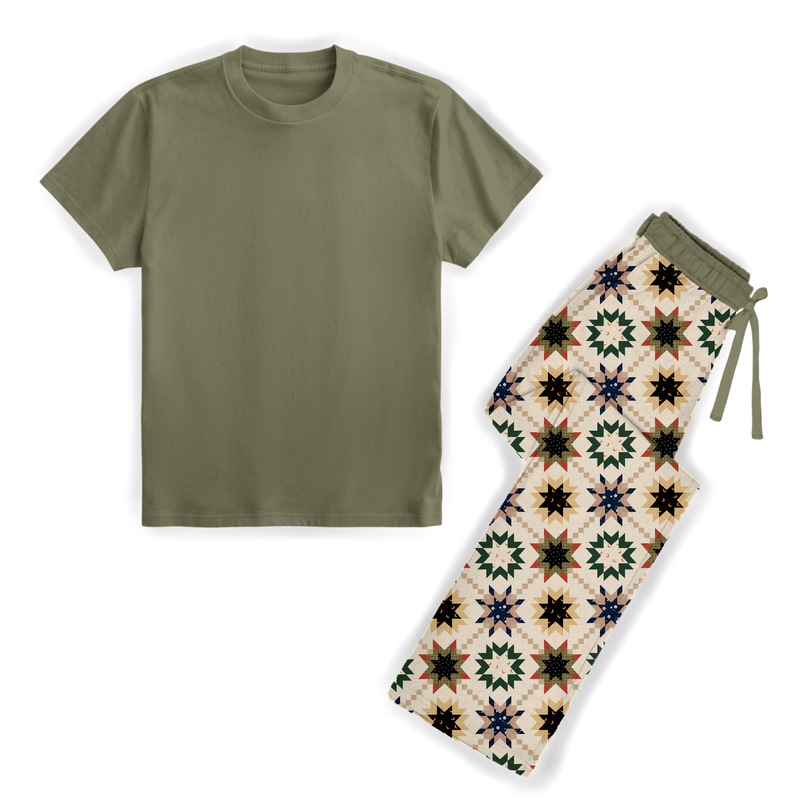 Festive Quilt Men's Pajama Set