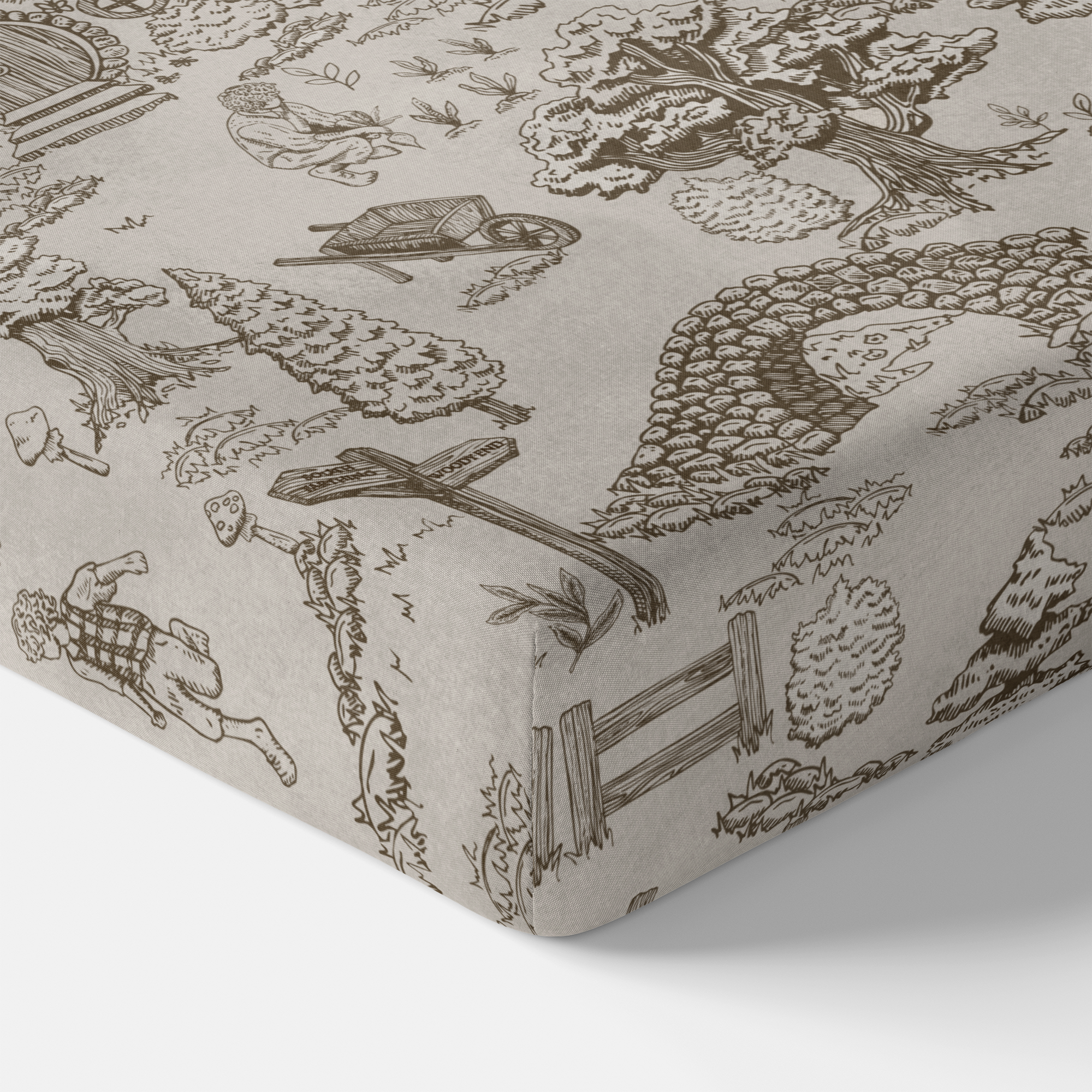 The Lord of The Rings™ Hobbiton™ Toile Crib Sheet