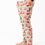 Vintage Santa Adult Straight Leg Pajama Pants