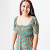 Teal Thicket Women's Smocked Dress