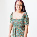 Teal Thicket Women's Smocked Dress