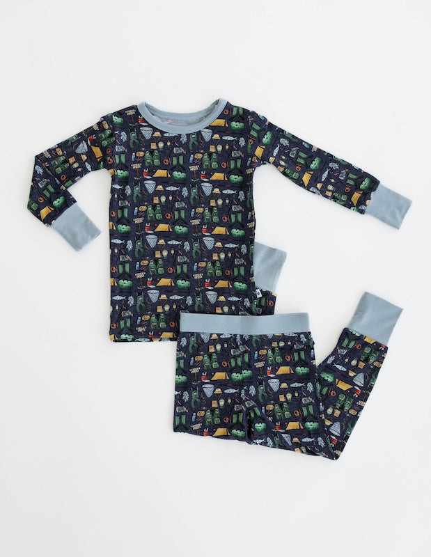 Gone Fishing Two-Piece Pajama Set