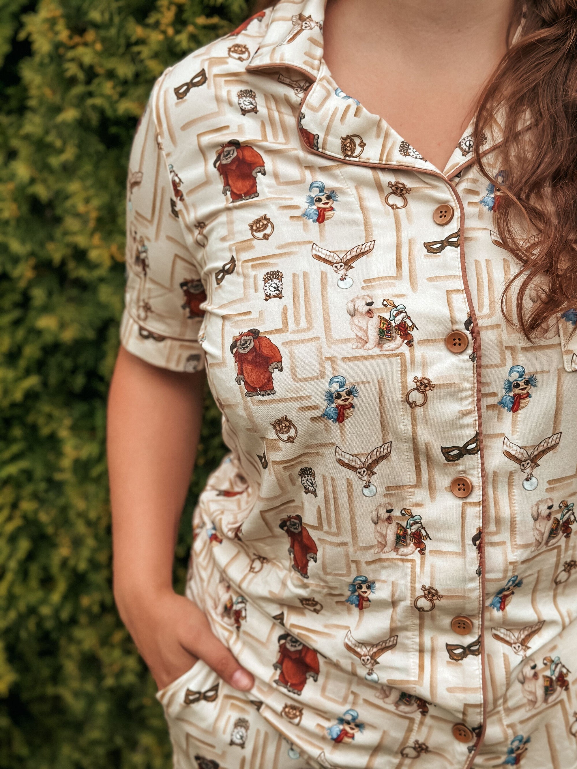 Labyrinth™ Icons Women's Relaxed Short-Sleeve PJ Set