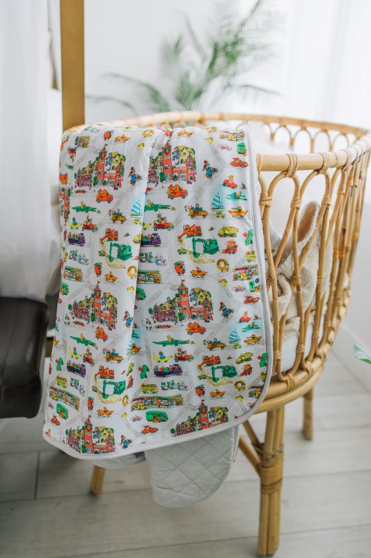 Richard Scarry's Busyworld™ Busytown Map Quilted Oversized Blanket