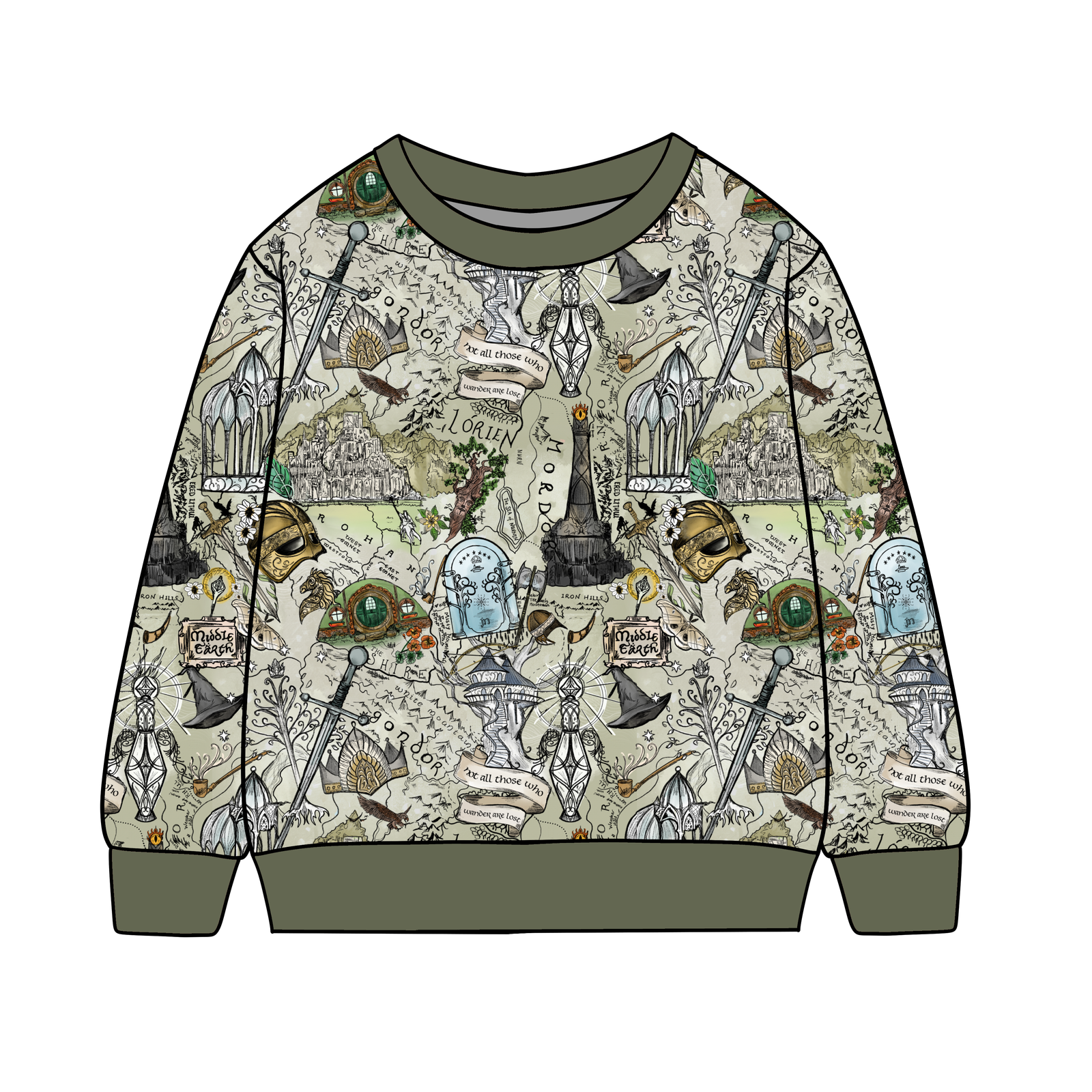 Map of Middle-earth™ Adult Crewneck