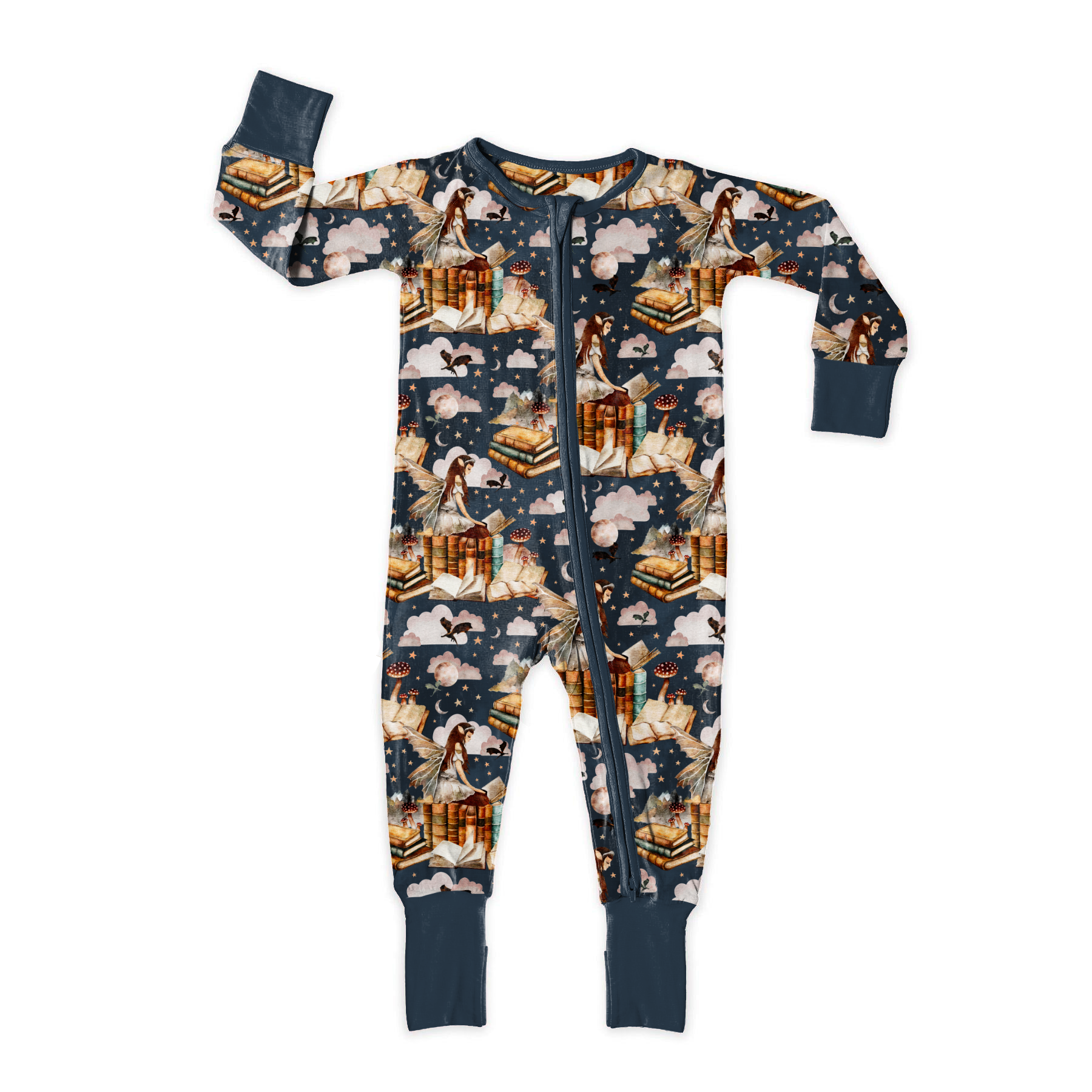 Fae Library Zip Romper