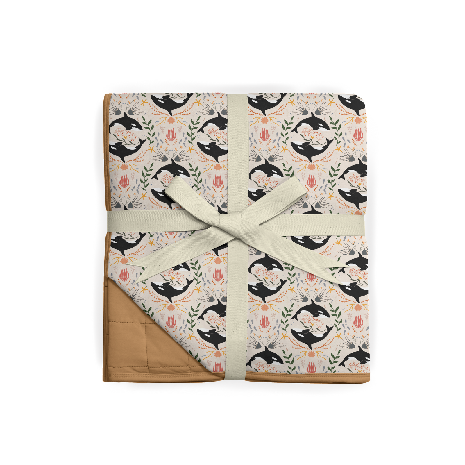 Orca Toile Quilted Oversized Blanket