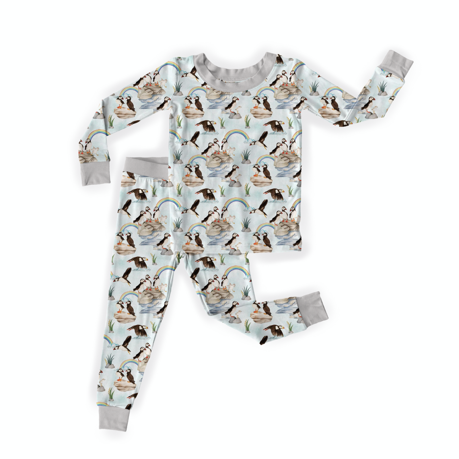 Puffin Point Two-Piece Pajama Set