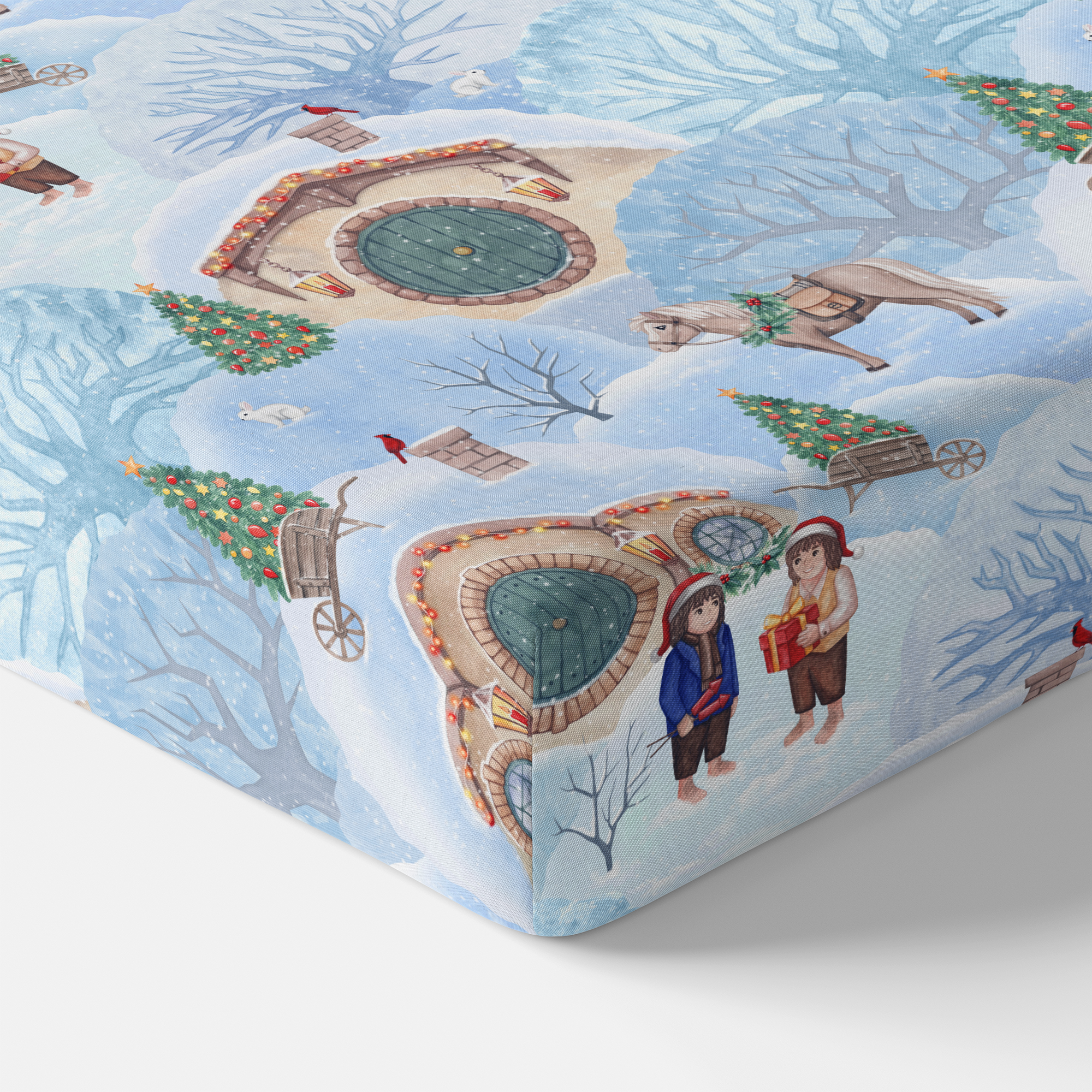 The Shire™ In Winter Crib Sheet
