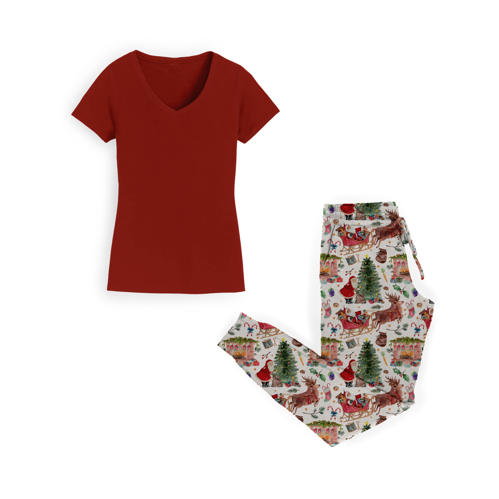 Vintage Santa Women's Jogger Set