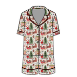 Vintage Santa Relaxed Short-Sleeve PJ Set