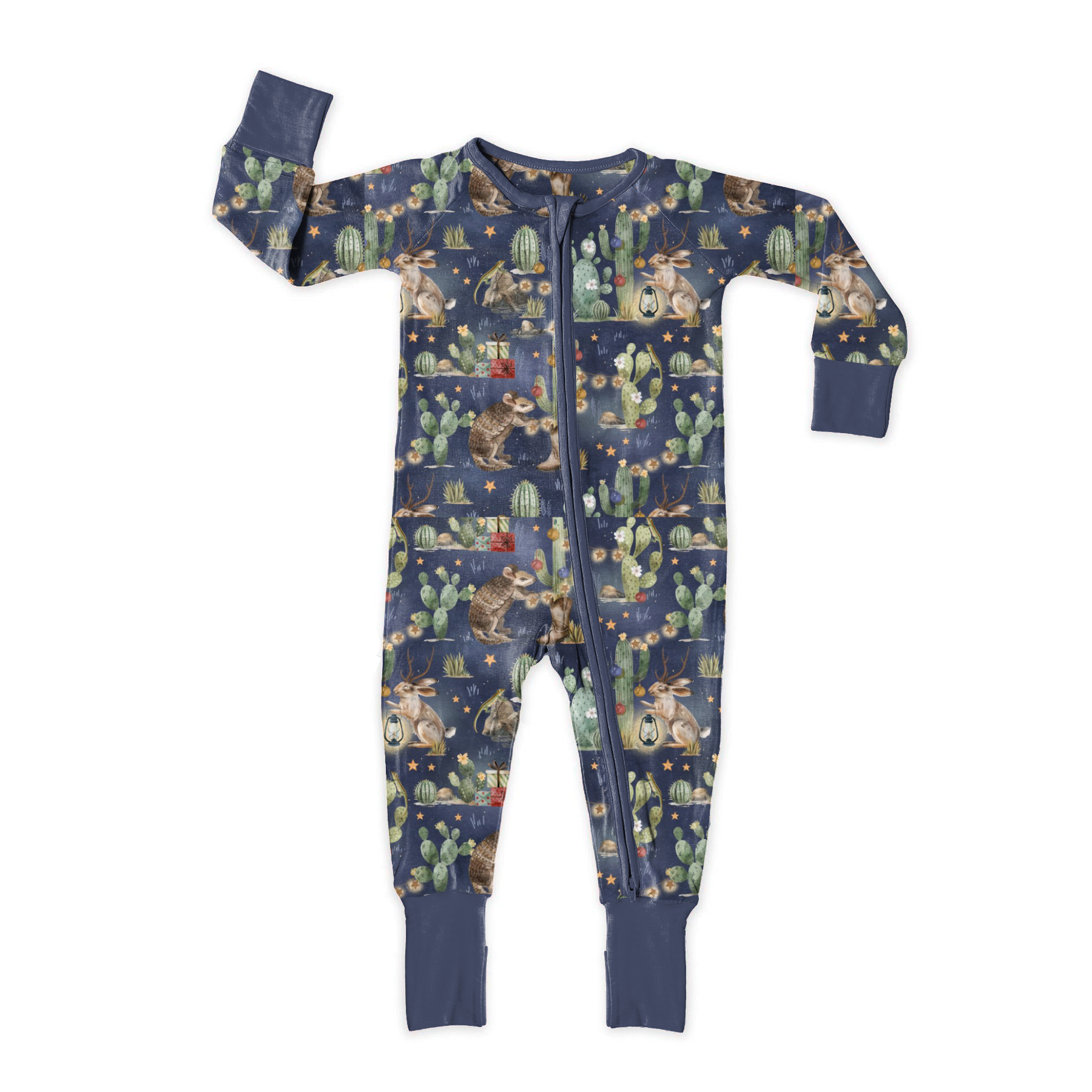 Western Holidays Zip Romper